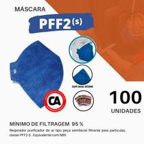 Kit 100 máscara de proteção pff2 - prc