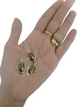 Kit 100 Medalhas de São Brás 2cm Dourada