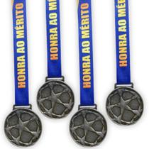 Kit 100 Medalhas, Medalha Premiação Personalizada Honra ao Mérito, 55mm, Metal Dourado com Cordão Kit 100 Medalhas, Medalha Premiação Personalizada Honra ao Mérito, 55mm, Metal Dourado com Cordão