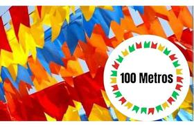 Kit 100 Metros Bandeirinha Decoração Festa Junina São João