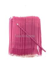 Kit 100 Microblush Cotonete Alongamento Extensão de Cílios