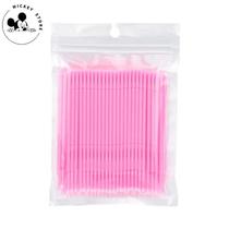 Kit 100 Microbrush Cotonete Alongamento Fio A Fio Cílios Kit 100 Microbrush Cotonete Alongamento Fio A Fio Cílios