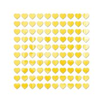 Kit 100 Mini Corações Espelho Decorativo Acrílico Mãe