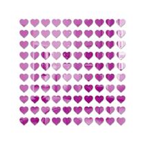 Kit 100 Mini Corações Espelho Decorativo Acrílico Mãe
