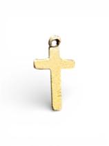 Kit 100 Mini Cruz Pingente Lisa 1 Cm Dourado Kit 100 Mini Cruz Pingente Lisa 1 Cm Dourado