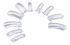 Kit 100 Molde F1 Unhas Porcelana Gel Reutilizáveis Dual Form