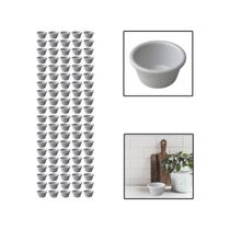 Kit 100 Molheiras Melamina Shoyu Molhos Ketchup 8 cm 80ml Kit 100 Molheiras Melamina Shoyu Molhos Ketchup 8 cm 80ml