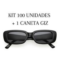 Kit 100 Óculos De Sol Retrô Vintage + Caneta Giz Festa - Moda Solaris