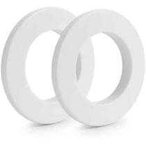 Kit 100 Pares Ilhós para Cortina Redondo 28mm Branco