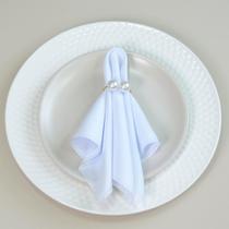 Kit 100 Pçs Anel para Guardanapo 100 Lugares Pérola Dupla Grande 4x3cm Argola
