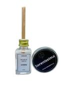 Kit 100 Pçs Difusor Mini 30ml e Vela Mini Lata 20gr Luz & Aroma Premium