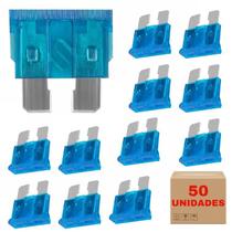 Kit 100 Peças Fusível Lamina Comum 15 Amper Automotiva Lote
