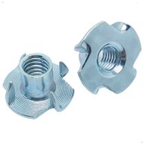 Kit 100 Peças Porca Garra 1/4 Zincada Para Cravar em Madeira Pés de Móveis Sofá Cama Com Rosca Fêmea Para Parafuso 1/4 Kit 100 Peças Porca Garra 1/4 Zincada Para Cravar em Madeira Pés de Móveis Sofá Cama Com Rosca Fêmea Para Parafuso 1/4