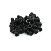 Kit 100 Peças - Prensa Cabo Nylon Pg9 Preto