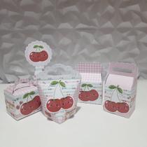Kit 100 Personalizados Cerejinha