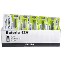 Kit 100 Pilha Bateria Alcalina Flex 12V Portão Alarme