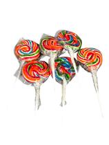 Kit 100 Pirulitos Redondos 17g Psicodélicos (5cm Diâmetro)