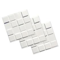 Kit 100 Placas 25x25cm 3D Decorativa Pixels Revestimento Plástico PVC Auto Relevo