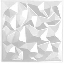 Kit 100 Placas 3D Autoadesiva Revestimento de Parede Premium Diamante25x25cm