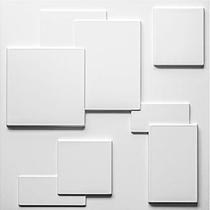 Kit 100 Placas decorativa 3D PVC 25cmX 25cm revestimento de parede