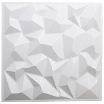 Kit 100 Placas decorativa 3D PVC 25cmX 25cm revestimento de parede