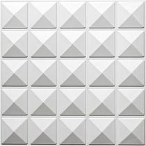 Kit 100 Placas decorativa 3D PVC 25cmX 25cm revestimento de parede