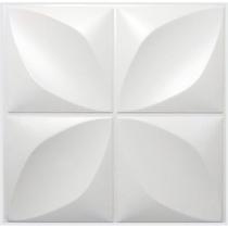 kit 100 Placas PÉTALA PVC 3d Revestimento De Parede Decorativa 25 cm -