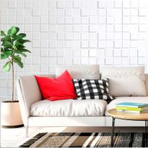 kit 100 Placas PVC 3d Revestimento De Parede Decorativa 25 cm MODELO PIXEL