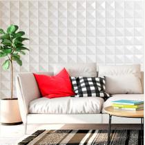 kit 100 Placas PVC 3d Revestimento De Parede Decorativa 25 cm -