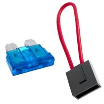 Kit 100 Porta Fusível Lâmina Com Fio 2,5mm e 100 Fusíveis Misto Variados Amperagem à Escolha