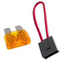 Kit 100 Porta Fusível Lâmina Com Fio 2,5mm e 100 Fusíveis Misto Variados Amperagem à Escolha