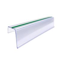 Kit 100 Porta Preço Etiqueta Para Mercado Modelo L Adesiva Gondola