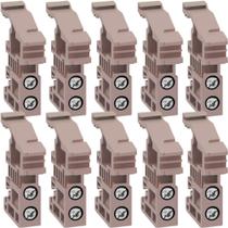 Kit 100 Poste Final para Borne Trilho Din SEK-2G2