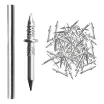 Kit 100 Pregos Ponta Dupla Para Rodapé Móveis 2.8mm X 26mm
