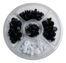 Kit 100 Presilha Grampo Parabarro Parachoque Universal Carro Kit 100 Presilha Grampo Parabarro Parachoque Universal Carro