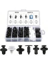 Kit 100 presilhas clips fixadores universais para carro parachoque forro porta acabamento