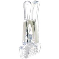 Kit 100 Presilhas de Roupas para Cabides Loja Prendedores Reforçadas Transparente Cinquetti