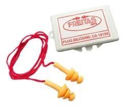 Kit 100 Protetores Auriculares Plug Silicone 13db de Inserção