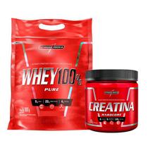 Kit 100% Pure Whey Protein 900g + Creatina Hardcore 300g - Integralmedica