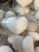 kit 100 sabonetinhos BRANCOS perfumados de coração - Ótimo p/ lembrancinhas
