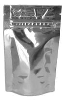 Kit 100 sachê aluminizado stand-up com zíper 125x80mm ideal