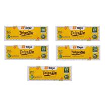 Kit 100 Saco Zip Hermético Fecho Slider 14,9X16,5Cm C/20Un Kit 100 Saco Zip Hermético Fecho Slider 14,9X16,5Cm C/20Un