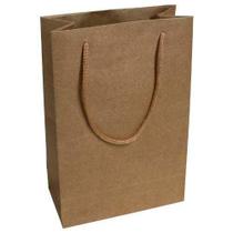 Kit 100 Sacolas Papel Kraft Presente 25X17X6Cm Bolsa Festa - On Store