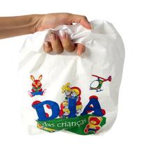 Kit 100 Sacolas plástica Dia das crianças 20x30cm p/ doces Kit 100 Sacolas plástica Dia das crianças 20x30cm p/ doces