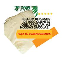 Kit 100 sacolas premium boca de palhaço textura 20x30