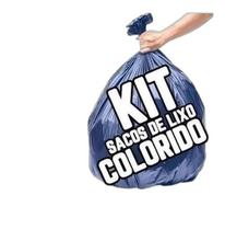 Kit 100 Sacos Lixo (60L E 100L) Branco + Verde + Azul Kit 100 Sacos Lixo (60L E 100L) Branco + Verde + Azul