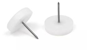 Kit 100 Sapata Prego 18mm Para Cadeiras Deslizante Kit 100 Sapata Prego 18mm Para Cadeiras Deslizante