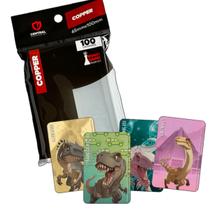 Kit 100 Sleeve Protetor de Carta para Jogo Similo Jurassic World 65x100mm
