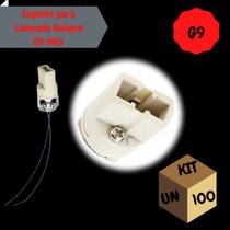 Kit 100 Soquetes para Lâmpada Halopin G9 M10