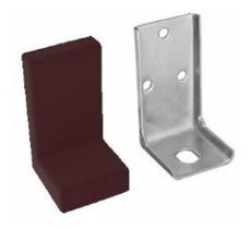 Kit 100 Suporte Cantoneira Capa Marrom Para Móveis Reforçada